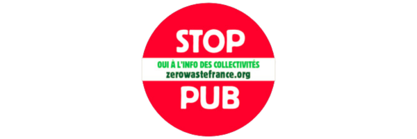 Obtenir un autocollant Stop pub