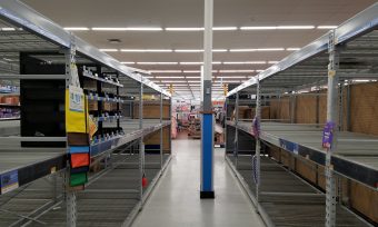 empty shelves