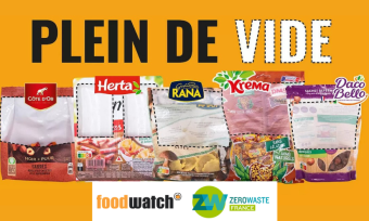 foodwatch et Zero Waste France - plein de vide foodwatch et Zero Waste France - plein de vide